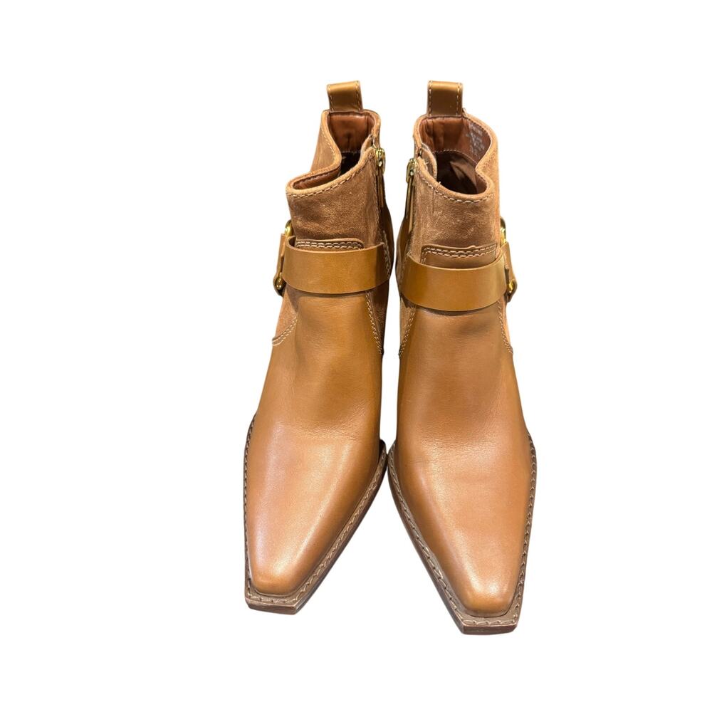 Vince Camuto VC-NENANIE Leather Western Ankle Boots Women’s Size 7M